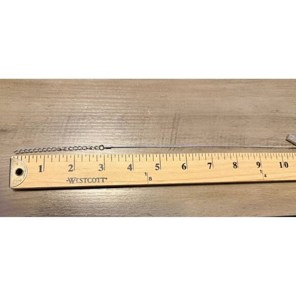 Lia Sophia Pendant Necklace Sparkling Shades Of Blue Silver Tone Snake Chain - Picture 9 of 10